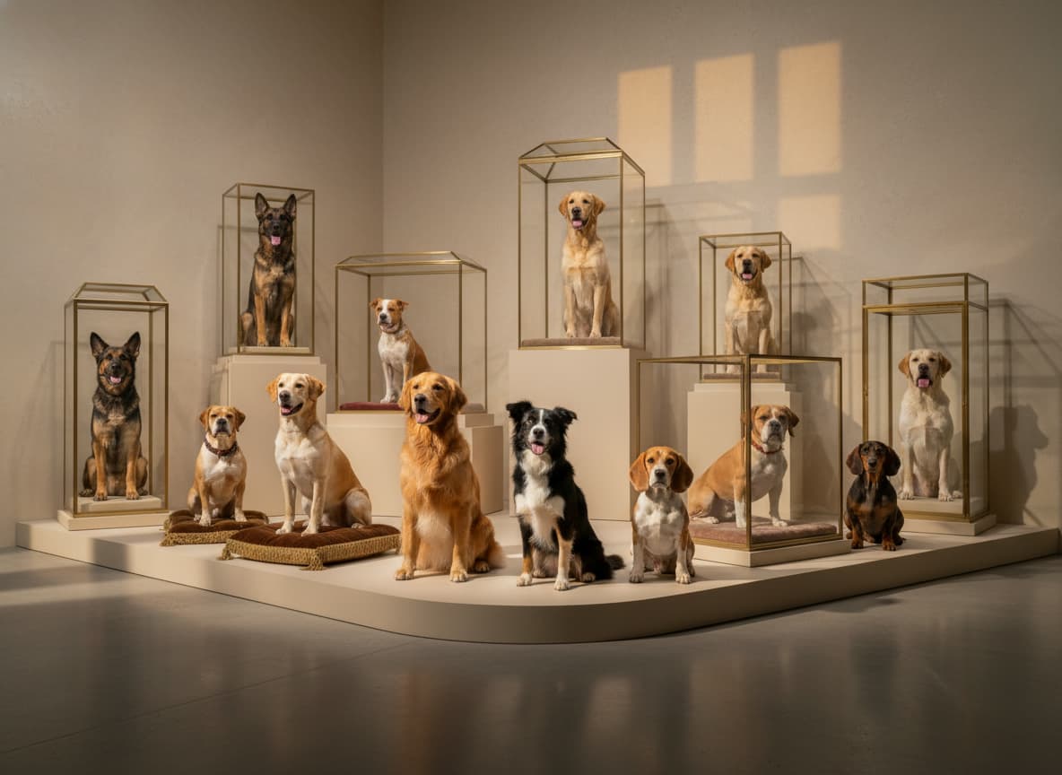 Galerie de plusieurs races de chiens